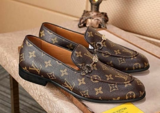 Louis Vuitton loafer shoes.