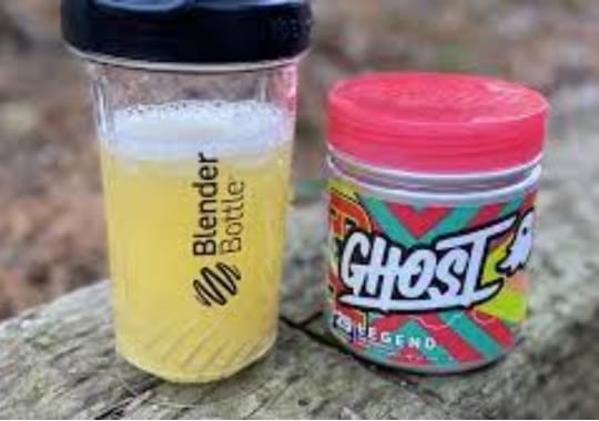 Ghost legend pre workout drink supplement.