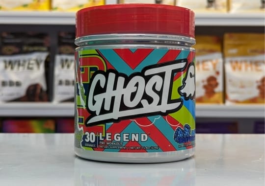 Ghost pre-workout supplement.