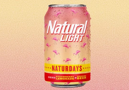 Anheuser-busch release natural light naturdays strawberry lemonade beer.