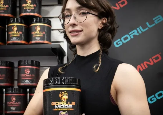 A woman with Gorilla Mode supplement.