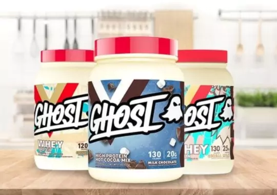 Bottles of Ghost Proteins.