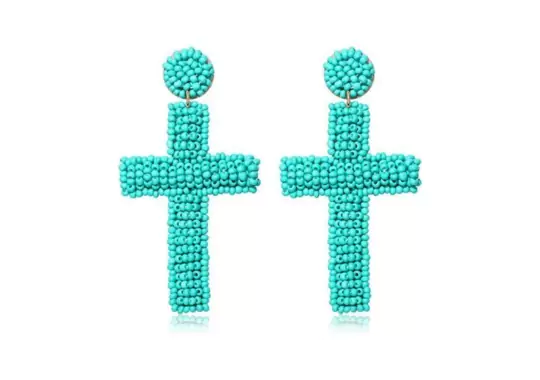 Handmade-Beaded-Cross-Earrings