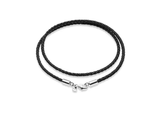 Miabella-Genuine-Italian-3mm-Black-Braided-Leather-Cord-Chain-Necklace