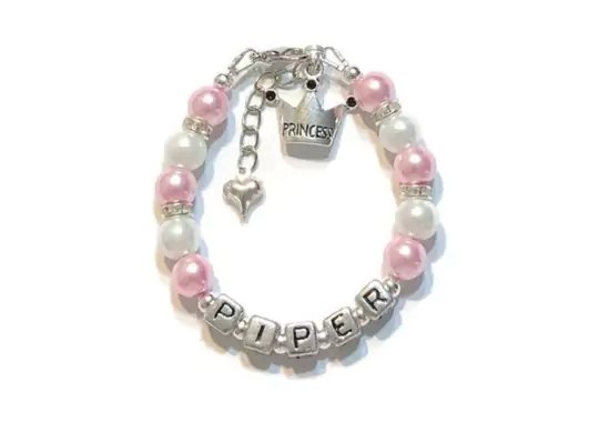 Custom-Bracelets-Personalized-Princess-Charm-Girls-Bracelet