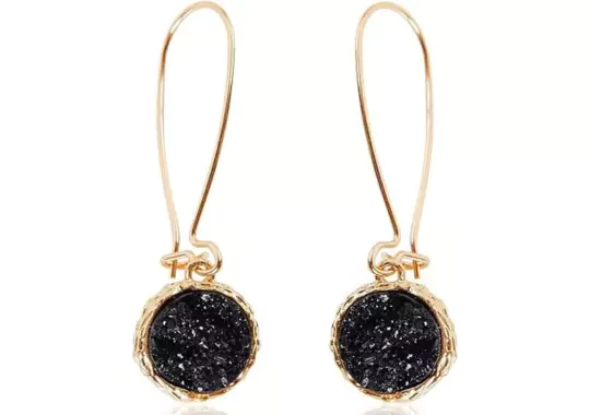 Gold-and-Black-Pagoda-Earrings