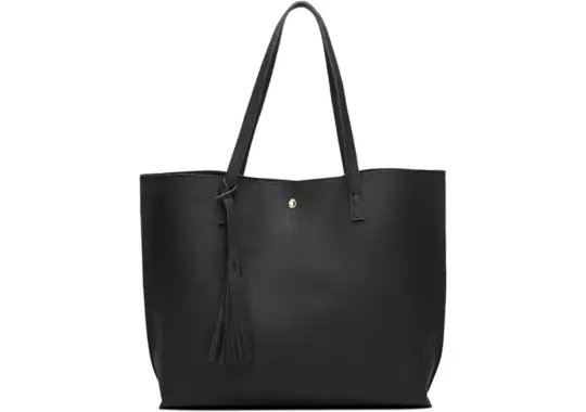 Womens-Soft-Faux-Leather-Tote-Shoulder-Bag