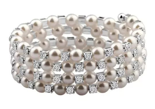 Pearl-and-Rhinestone-Bracelet