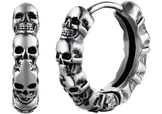Aoiy-Stainless-Steel-Skull-Earrings