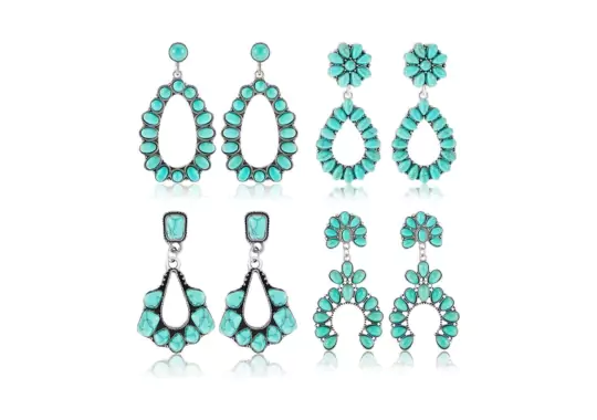 Turquoise-Dangle-Earrings