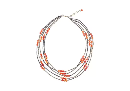 NOVICA-Artisan-Handmade-Carnelian-Beaded-Strand-Necklace